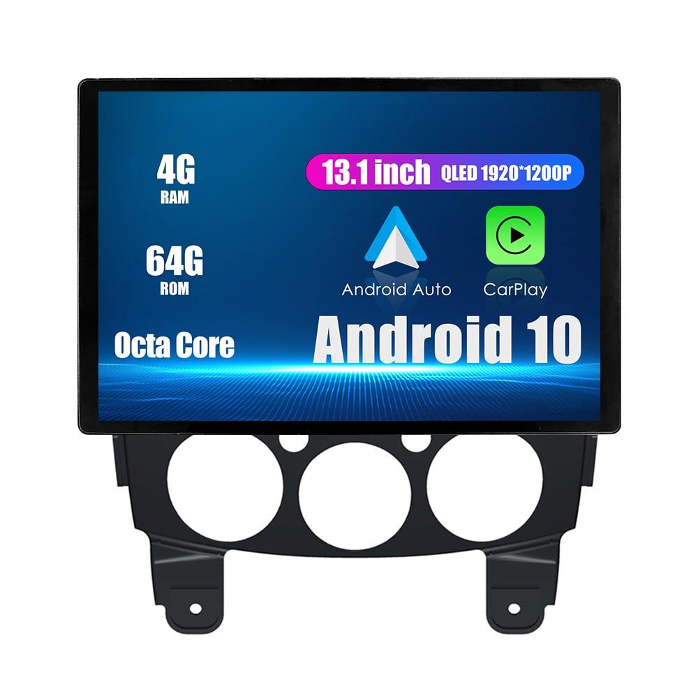 Автомобильное стереонавигационное головное устройство с Android-радио 13,1 дюйма, мультимедийный плеер с GPS для Mazda 2 2007-2014 гг.