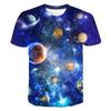 Universe Planet Space Galaxy T-shirt Boy Children T Shirt 3D Print Star Sky Cool Tees Boys Tops Summer Fashion Streetwear