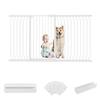 RAKU Pet Dog Height Baby Installation Width Tension Front and Back Auto Open Double Easy No Drilling Escape Prevention Fence Installation Width Gate,