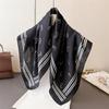 Geometric Print Shawl Square Scarf for Women Satin High Quality Neckerchief Female Hair Bands Ribbon Headband Bandana