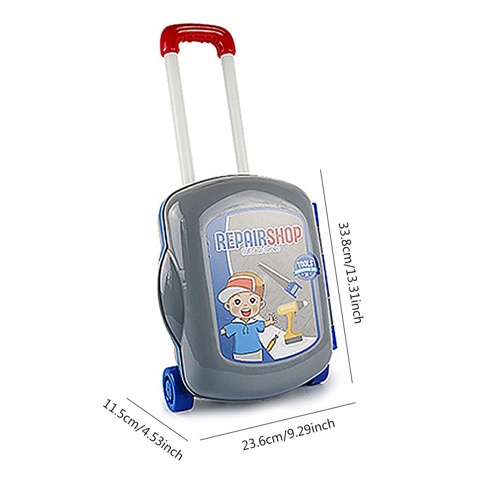 Kids Toolbox Kit Educational Toys Simulation Repair Tool Toys Drill Plastic Game Learning Engineering Pretend Play Toys For Boy