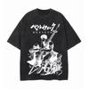 Men's T-shirts Anime Print Gothic Harajuku Casual T-shirts Men's Summer Retro Fashion Tops High Quality T-shirts