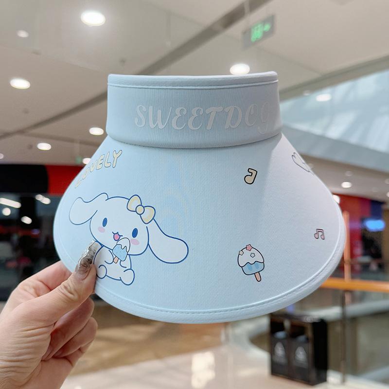 Children's Hat Girl Cartoon Big Hat Brim Sun Protection Hat Little Girl Outdoor Summer Sky Top Sun Hat