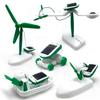 Plane Boat Solar Power Robot 6-In-1 Science Toy Solar Panels Assembling Ship Fan  Kids Gift