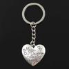 Fashion Keychain 28x30mm Heart Mother Daughter Friends Forever   Pendants DIY Men Jewelry Car Key Chain Ring For Gift