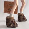 Comfortable, Lightweight and Warm, Thick-soled Inner Height-increasing Leather Fur Snow Boots for Women's 2025 Autumn and Winter New Piled and Thicke