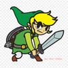 Cartoon Link Link The Legend Of The Wind Waker Iron On Heat Transfer Printing Vinyl Patches Sticker for Clothes DIY Appliques Washable Patches