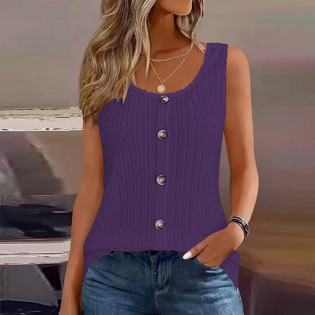 Женские майки с круглым вырезом, повседневные камисоли, блузки без рукавов, нарядные летние рубашки
