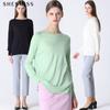 Shs Miss Natural Round Neck Wool Knit Pullover
