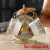European Style Gold Tracing Coffee Cup and Plate Two Piece Set of Retro Luxury Ceramic Cup Water Cup Flower Tea Cup Milk Cup