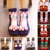 1 Pair Knitted Animal Socks Autumn Winter Thick Warm Knitting 3D Animal Doll Mid-calf Socks Women Stretch Home Floor Carpet Sleeping Socks