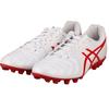 Asics Ds Light Series Round Toe Lace-Up Ag (Rubber Short Studs) Soccer Shoes Men Soccer Shoes White Red 1103A032-102