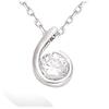 [L2031] - Silver Necklace 'Câlin' Silver White (rhodium-plated) - 9x5 Mm