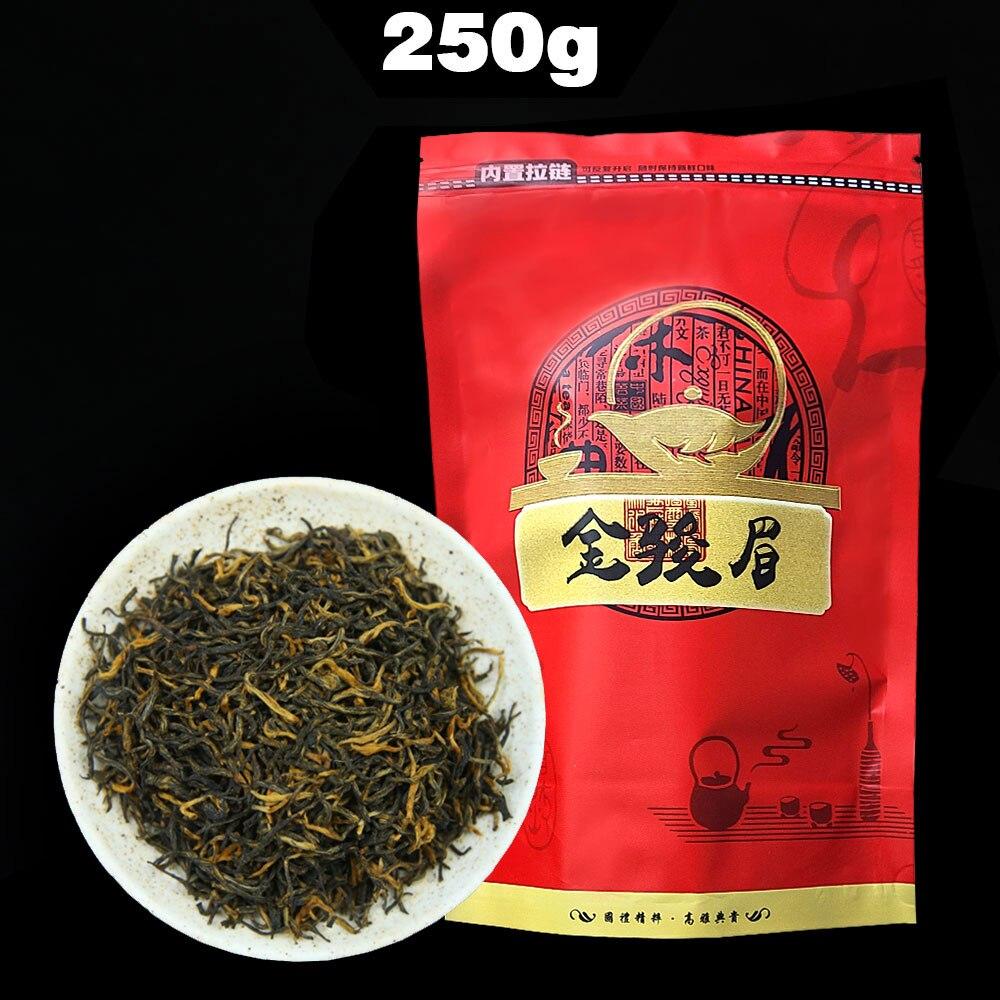 Chinese Tea Jin Jun Mei Teas Wuyi Black Tea Buds Golden Eyebrow Spring Premiums 250g