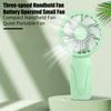 Маленький персональный вентилятор с регулируемой скоростью, сильный воздушный поток, низкий уровень шума, перезаряжаемый через USB, компактный портативный охлаждающий вентилятор