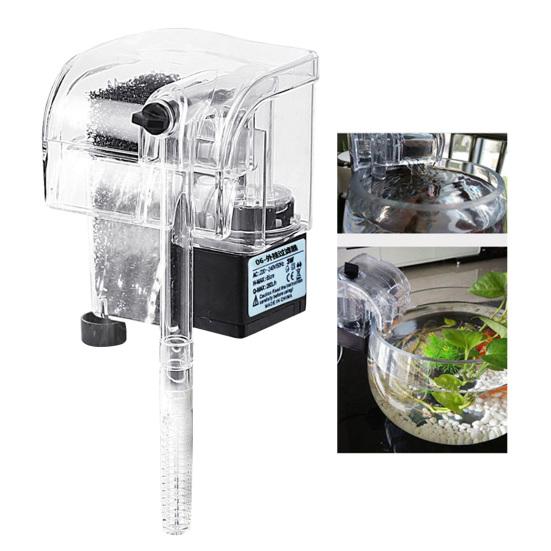 Filter Pump 3-in-1 Oxygen Supply Purifier Fish Tank Water Circulation Device for Aquarium