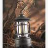 Retro Camping Lantern Outdoor Hanging Lamp Camp Lights Emergency Lamp Dimming USB Rechargeable for