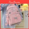 Letter Pattern College Fashion Backpack With Padded Straps For School And Travel