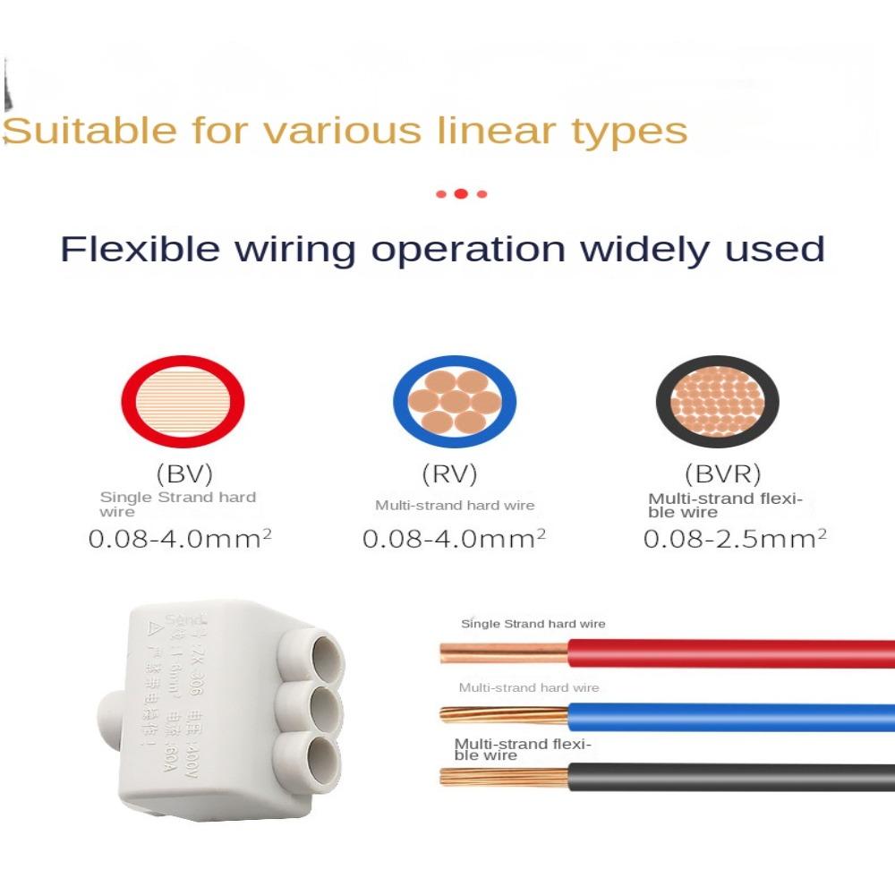 Block T-type Wiring Terminal High Power Branch Terminal Block Quick Wire Connector Terminal