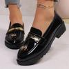 New Vintage Flat Shoes for Plus-size Shoes, Casual Thick-soled Single Shoes