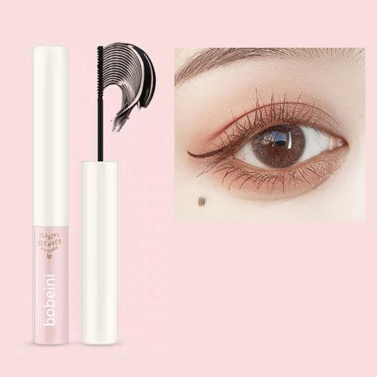 1.5g Eyelash Fiber-filled Mascara Natural Effect Curly Makeup Accessory Lasting All Day Lengthening Mascara for Girl