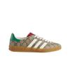 (w) X Adidas Gazelle Sneakers Beige Ebony Gg Supreme Canvas