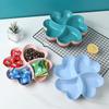 Creative Clover Heart-Shaped Snack & Dessert Plate for Living Room