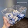 Transparent Acrylic Flip-Top Storage Box with Lid - Dustproof Organizer for Bedroom, Dorm, or Office.