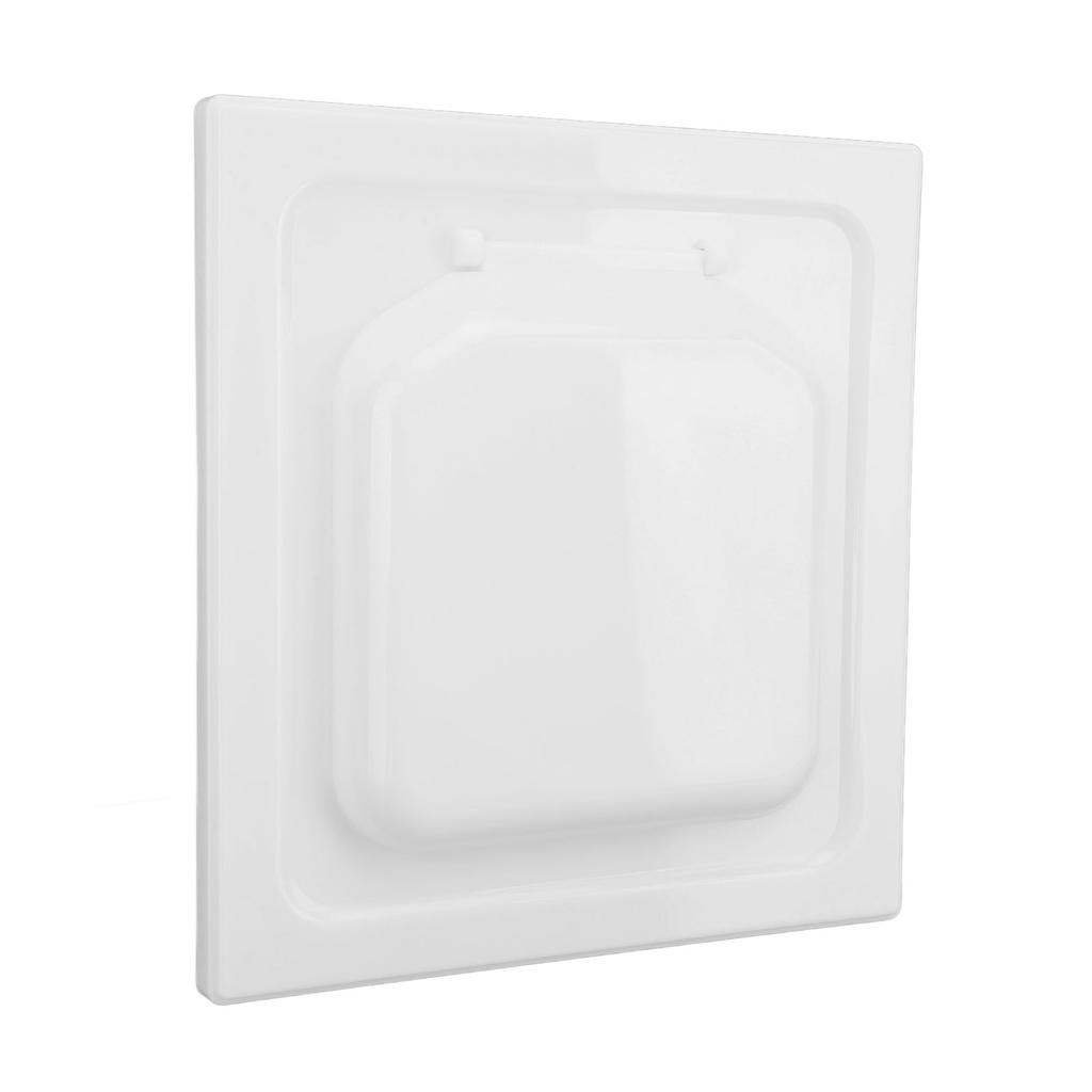 Dual Door Dryer Vent Cover ABS Outdoor Dryer Exhaust Vent Cover with 4 Screws for 4 Inch Pipes and