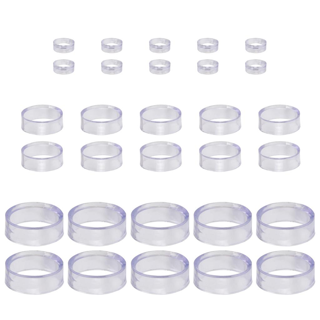 10Pcs Baseball Display Stand Clear Rings Sphere Stand Round Plastic Display Holder for Golf Baseball Softball