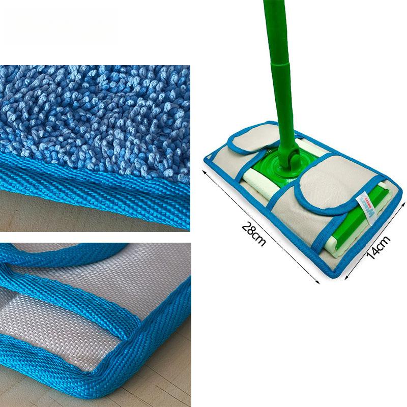 [Reusable Microfibre Mop] 1/2/4pcs Durable Reusable Microfibre Mop Pad | Machine Washable Flat Mop Pad | Compatible Dry Mop Pad