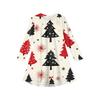 Christmas Day Girls' Long Sleeve Dress - Color Pocket Dress
