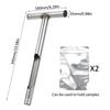 Soil Sample Probe 13 Inch Metal T Style Handle Soil Probe Rod with 2Pcs Reusable Sample Bags Soil Test Kits for Soil