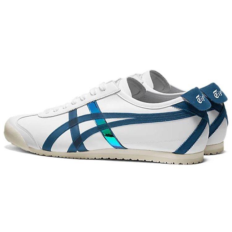 ONITSUKA TIGER Mexico 66 Comfortable Lightweight Breathable Durable Non-Slip Low-Top Casual Running Shoes Unisex Sneaker White Blue 1183B921-100