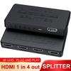 4K 2K HDMI Splitter 1 In 4 Out 4x1 HDMI Switch HDMI-compatible Adapter HD 1080P Video Switcher for Xbox PS4 DVD HDTV PC Laptop