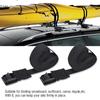2pcs Set Outdoor Lashing Tie Surfboard Kayak Roof Rack Cam Buckle Lock Tie Down Strap Top Rack