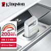 Kingston 128G Mini Metal Pen Drive USB3.2 Memory Stick 64GB/128GB/256GB DTMC3G2 USB Flash Drive 200Mb/s Car U Disk Silver Pendrive Ultra-Small Premium