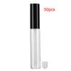 50pcs Refillable Lip Gloss Bottle DIY Empty Lip Oil Tube Container Makeup Tool (10mlpc Black Cap)