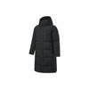 Li Ning Solid Color Long Reflective Waterproof Down Jacket Men Outerwear Black AYMU499-2