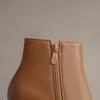 Apricot Black Women Ankle Boots Med Heel Small Big Size 32 48