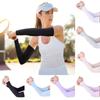 Exposed Thumb Summer Cooling Running Sportswear Sun Protection Arm Cover Outdoor Sport Arm Sleeves
