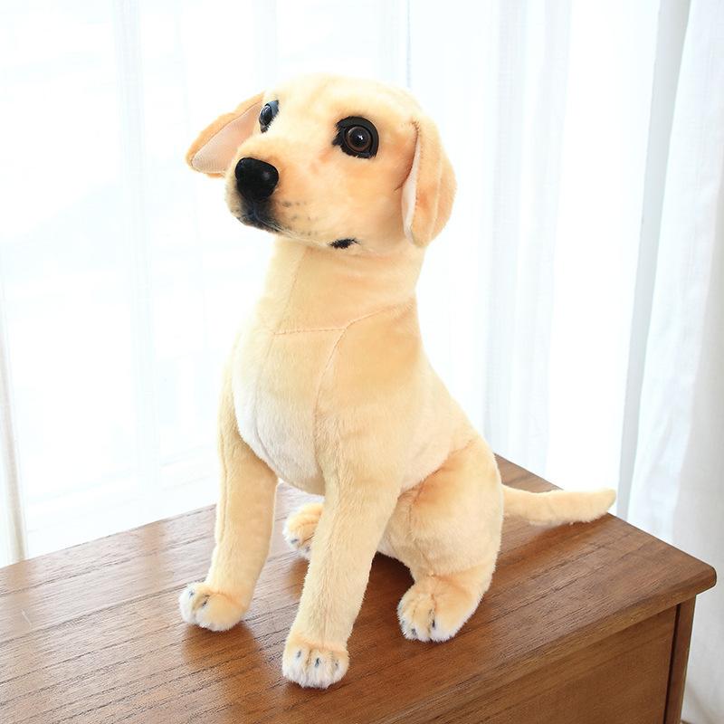 Cute Simulation Golden Retriever Doll Plush Toy Puppy Dog Doll Children Soothing Rag Doll Home Living Room Ornament