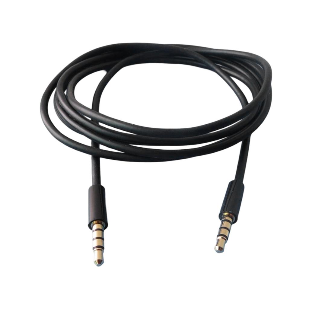 3.5mm Male To Male Auditory Cable 4 Pole Gold Plated for Stereo and Microphone Wide Compatibility For Car Headphone