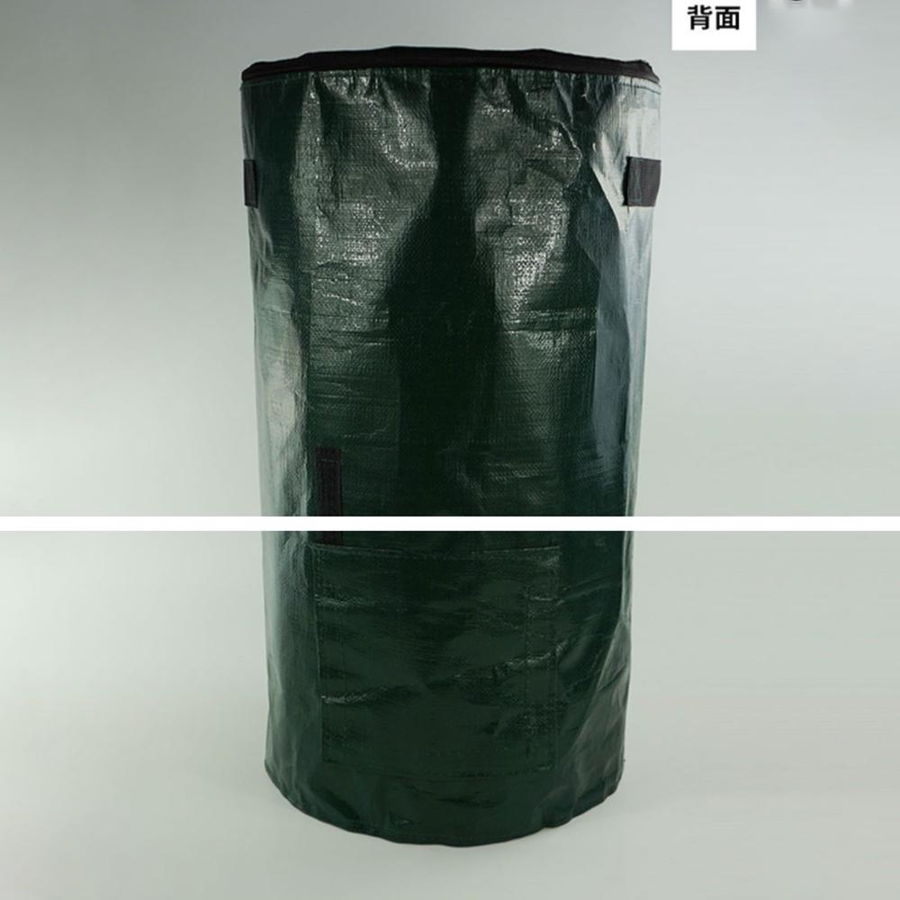 Collapsible Garden Yard Compost Bag with Lid Environmental Organic Ferment Waste Collector Refuse Sacks Composter 34/15 Gallons