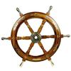 Ship Wheel-Steering Wheel-Antiques Wheel-Nautical Wheel With Brass Handle 60.96 Cm