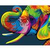 Frame Painitng By Numbers Kits Colorful Elephant Animals Picture Acrylic Paint By Numbers For Home Decors 40x50
