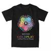 2024 Cold Play Music Print T-shirt Women Cotton Hip Hop Oversized Tshirt Short Sleeve T Shirt Streetwear Tops Tee Clothing