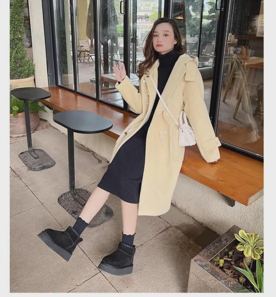 Zhou Dongyu's 2024 Autumn/Winter Women's Fur & Velvet Warm Short Snow Boots with Thick Soles