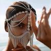 New Costume Jewelry Rhinestone Chains Dance Party Face Accessories Veil Mask