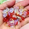 100pcs 10.8*12.2mm Fashion Acrylic Water Drop Petal Loose Beads for Necklace Earrings Bracelets Jewelry Making